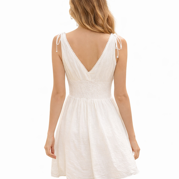 Maeve by Anthropologie White Gauze Dress – Size Small - Picture 2 of 11